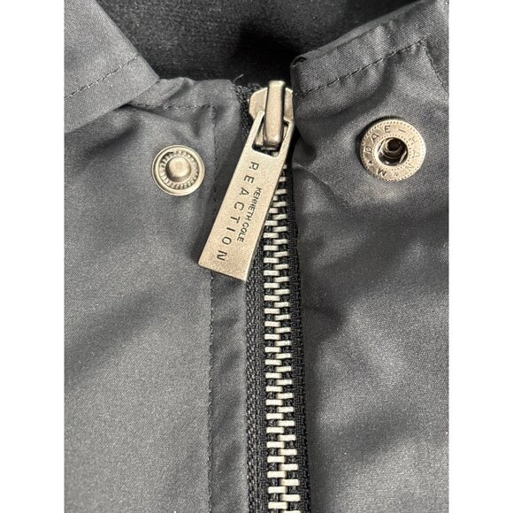 Kenneth Cole Reaction Men's Black Semi-Insulated Relaxed Trench Coat Size M - Picture 5 of 11